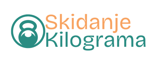 Logo sa ikonom osobe i tekstom „Skidanje Kilograma“